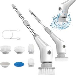 Electric Spin Scrubber, Power Scrubber Cordless Shower Scrubber with 5 R…